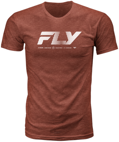 Fly Racing Fly Worldwide Tee Red Small - Comfortable 100% Combed Ring-Spun Cotton Crew Neck T-Shirt