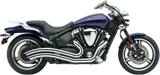 Cobra 2222 Speedster Swept Full-System Chrome Exhaust for Yamaha Road Star Warrior