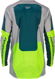 Fly Racing Youth Lite Jersey Grey, Lime & Teal - Part 379-723YXL