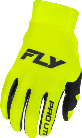 Fly Racing Youth Pro Lite Gloves Hi Vis/Black Yellow (Part #379-046YL)