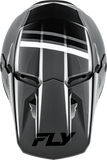 FLY Racing Kinetic Verdict Helmet Grey/Black/White X-Small – Lightweight Off-Road Motorcycle Helmet with Advanced Ventilation