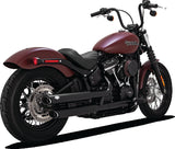 Vance & Hines 3-Inch Twin Slash PCX Slip-On Exhaust, Black, Model 18-22 Softail, Part 46376