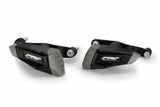 PUIG Pro 2.0 Black Frame Sliders, Part Number 21326N, for Yamaha MT-07 and XSR700