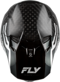 Fly Racing Formula S Carbon Byte Helmet Black Carbon/Grey/Silver XS, Part 73-4450XS