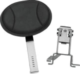 Kuryakyn 1628 Plug-N-Go Driver Backrest, 14-Up Indian, Black Pad, Chrome