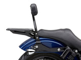 Cobra 602-2004B Detachable Round Black Backrest for Harley-Davidson Dyna 2006–2017