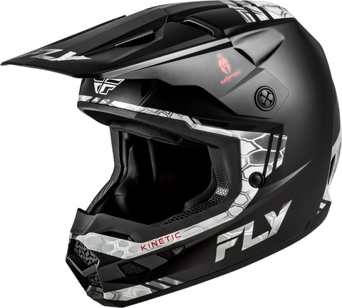 FLY Racing Kinetic Verdict Kryptek Helmet Black/Grey Extra Small (Part #73-8728XS)