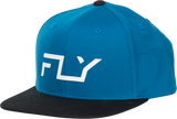 Fly Racing Fly Flow Hat Blue - Adjustable Snapback Cap with Curved Bill
