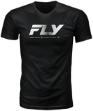 Fly Racing Fly Worldwide Tee Black XL - Premium Combed Cotton Crew Neck T-Shirt