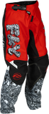 Fly Racing Youth Kinetic Mutant Pants Red/White/Black, Size 22, Part Number 379-53622