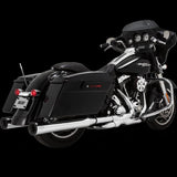 Vance & Hines 4-Inch Eliminator 400 Chrome Slip-On Exhaust, Model HD Dresser 17-22, Part 16714