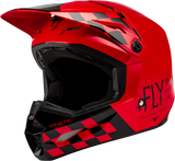 FLY RACING 73-3476XS Kinetic Lite Rival Helmet, Gloss Red/Black, XS