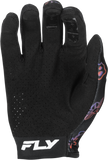 Fly Racing Lite Outline Gloves Black/Red/Purple Large - Touch Screen Compatible, Lightweight Motocross Gloves