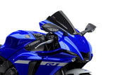Puig Z-Racing Black Windscreen for Yamaha YZF-R1 and YZF-R1M, Part 3826N