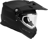 Fly Racing Trekker CW Solid Helmet with Electric Shield Matte Black Medium (Part Number 73-31366M)