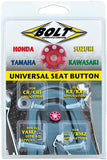 BOLT BMH-SB Red Anodized Billet Aluminum Seat Button for Japanese Off-Road Models