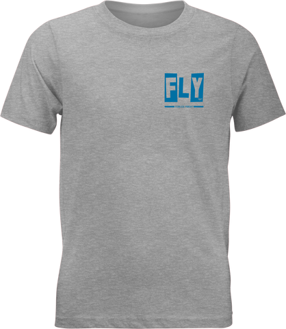 Fly Racing Youth Punk Tee Grey (Part Number 354-0418YS)