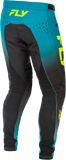 Fly Racing Youth Rayce Bicycle Pants Teal/Black/Lime Size 20 for BMX and MTB