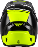 Fly Racing Kinetic Verdict Helmet Black/Hi Vis/Grey Small - Off-Road Motorcycle Helmet with DOT and ECE22.06 Approval