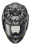 Exo R1 Air Helmet Quartararo Monster Energy Silver 2x