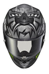 Exo R1 Air Helmet Quartararo Monster Energy Silver Md