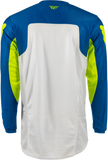 FLY RACING Medium Kinetic Mesh Jersey Blue/White/Hi Vis 380-314M