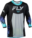 FLY RACING 2X Lite Flake Jersey Black/Grey/Multi 380-7202X