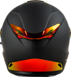 Fly Racing Sentinel Recon Motorcycle Helmet Matte Black/Fire Chrome XS, Part Number 73-8427XS