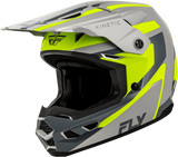 FLY Racing Kinetic Sync Helmet Grey/Hi-Vis Small, Part Number 73-2004S