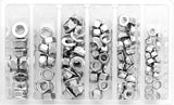BOLT SV-FUJINUT Hex Fuji Lock Nut Assortment, 100-Piece Kit
