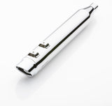 Cobra 6301 Chrome Slip-On Mufflers with Billet Tips for Harley-Davidson Tri Glide Ultra Classic