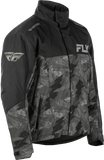 Fly Racing SNX Pro Jacket Black XL - Waterproof Snowmobile Jacket with Thermal Liner and Safety Features