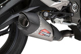 Yoshimura 19680BP521 Street AT2 Works Slip-On Exhaust, Stainless Steel, Carbon Fiber