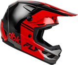 FLY Racing Kinetic DBK Helmet Black/Red/Grey, Large, Part Number 73-2005L