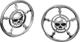 Kuryakyn 3787 Zombie Speaker Grills, Chrome, Pair