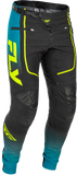 Fly Racing Youth Rayce Bicycle Pants Teal/Black/Lime Size 24