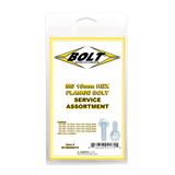 BOLT SV-M6HEX10 M6 10mm Hex Flange Bolt Assortment, 80-Piece Kit