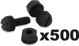 BOLT LPFB500 License Plate Bolts with Nuts, 500-Pack
