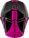 FLY RACING 2X Kinetic Lite Rival Helmet Gloss Black/Pink 73-34772X