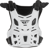 Fly Racing Youth Revel Roost Guard Race White - Impact Protection & Comfort for Young Riders