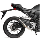 Hotbodies MGP Stinger Slip-On Exhaust, Matte Carbon Fiber, Honda CBR300R, CB300F and CB500X, Part 41302-2405