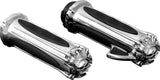 Kuryakyn 6295 Zombie Grips with Throttle Boss, Dual Cable, Chrome