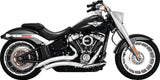 Vance & Hines 2-2 Big Radius Chrome PCX Full System Exhaust, Model HD Fatboy/Brkout 18-22, Part Number 26375