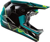 Fly Racing Rayce Repeat Bicycle Helmet Black/Teal/Hi Vis Small – Lightweight and Certified Safety Gear