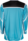 Fly Racing Lite Jersey Blue/White/Black Large - Lightweight Performance Motorcycle Jersey