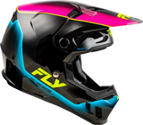 Fly Racing Formula CC Underglow Helmet Black, Pink & Blue Small - M73-4350S