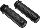 Kuryakyn 1 in. Heavy Industry Grips Dual Cable Black 6121