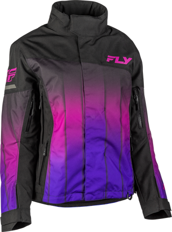 Fly Racing Women's SNX Pro Jacket Purple/Black XL – Waterproof and Breathable Snowboard Jacket