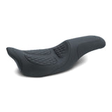 Mustang Motorcycle 1-Piece Fastback Seat, Black, Model 76981