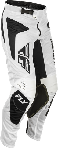 Fly Racing Kinetic Mesh Sym Riding Pants White/Black Size 36 with BOA® Fit System